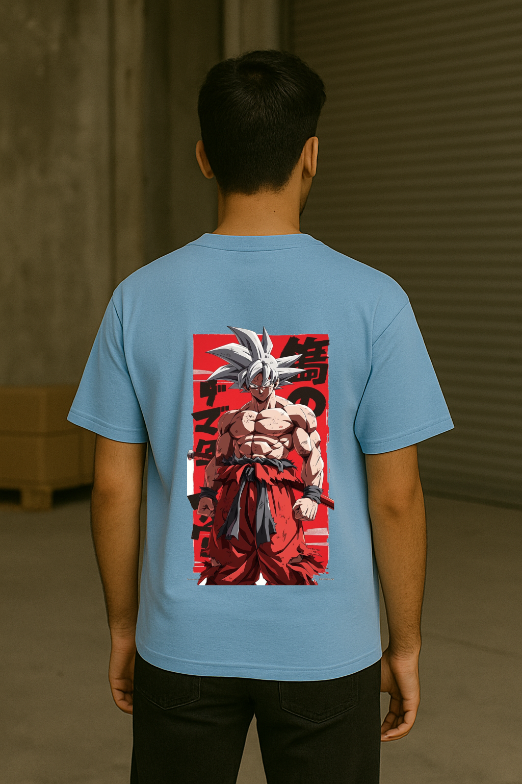 Goku Printed Dropshoulder Tee